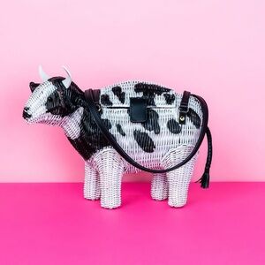 Wicker Darling Miranda the Cow Bag